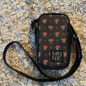 Danielle Nicole Black and Red Minnie Crossbody Bag